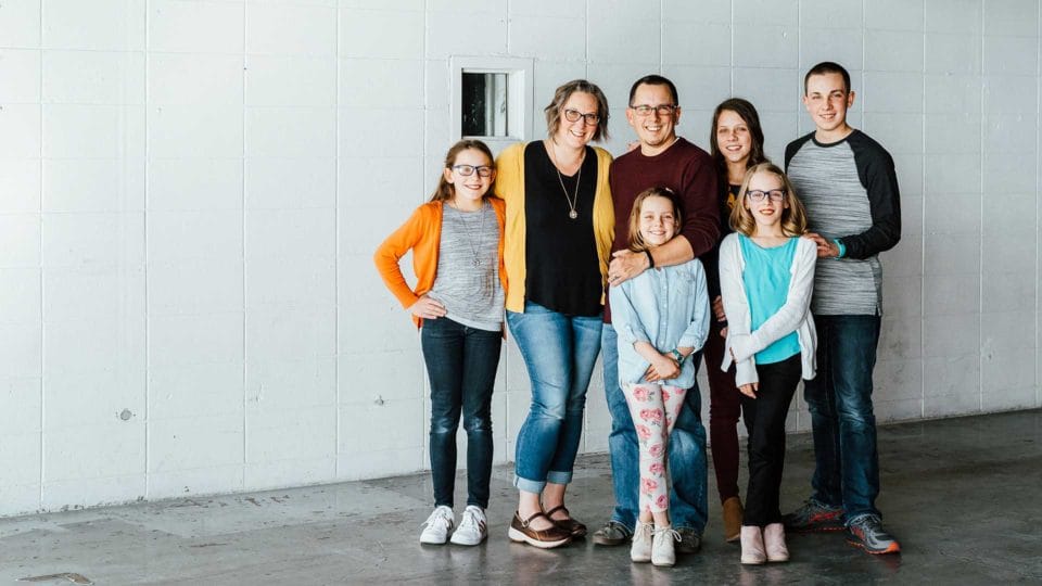 happy family smiling together